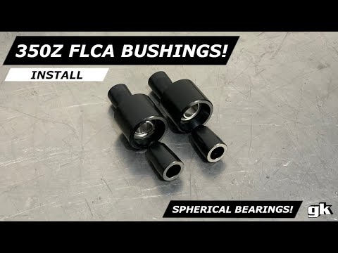 Gktech 350z V35 G35 Front Lower Control Arm Inner Bushes - Install