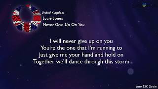 Lucie Jones - Never Give Up On You (United Kingdom) [Karaoke Version]