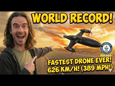 We Hit 655 KM/H With a $3,000 Drone (World Record)
