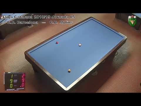 Billar a 3 Bandes Lliga Catalana 2018/19 3ª Divisio Jornada 05  F . Ricart vs F. Tormo