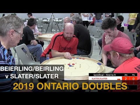 2019 Ontario Doubles Crokinole Championship - Beierling/Beierling v Slater/Slater - Semifinal