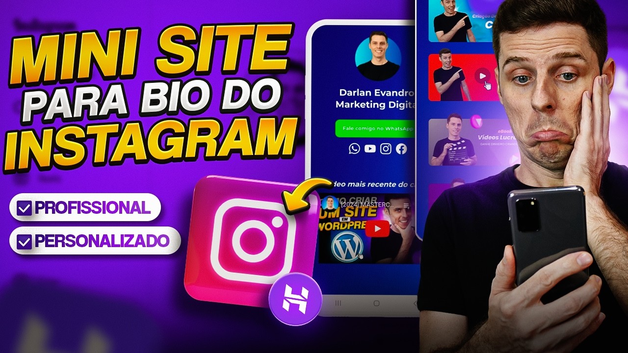 Como Colocar Vários Links na Bio do Instagram com este Mini Site Profissional!