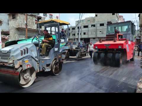 بلدية غزة ترصف شارع بن خلدون