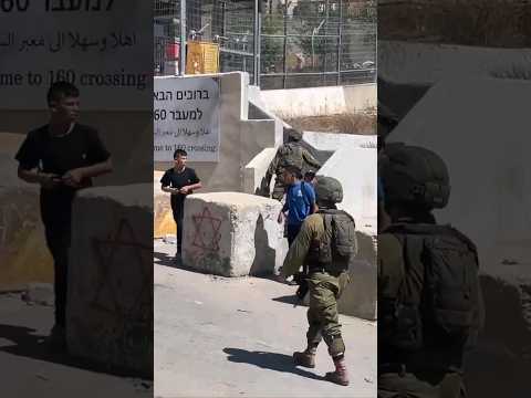 🇵🇸 palestine... the Salaima checkpoint 160 in Hebron was closed.