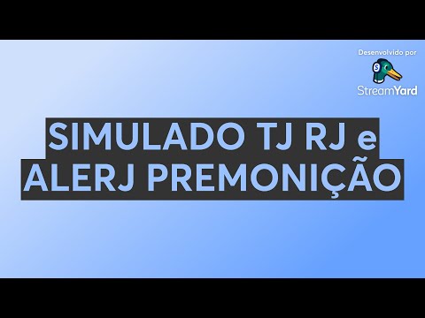 SIMULADO TJ RJ e ALERJ PREMONIÇÃO