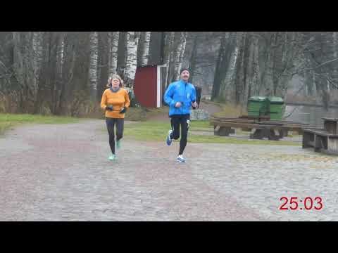 Parkrun Örebro 2019-11-23 - Start och Mål