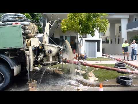 Meales Concrete Pumping - QLD Floods Jan 2011