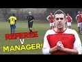 Referee v Manager bust up! Two red cards! | Sunday League Messi