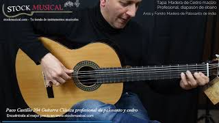 Video thumbnail for Paco Castillo 204 guitarra clásica española profesional de calidad by Stockmusical Instrumentos musicales