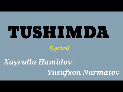 Xayrulla Hamidov & Yusufxon Nurmatov - Tushimda (matni (lyrics))