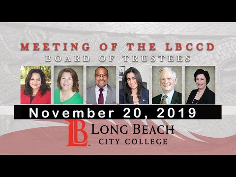 LBCCD - Board Meeting - November 20, 2019