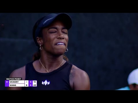 Xinyu Wang 🇨🇳 Wins 🎉🎊🎈 beats Sachia Vickery Live WTA Tennis Austin