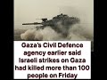 Israeli Strikes On Gaza Had Killed More Than 100 People Shots Israel Worldnews Gaza