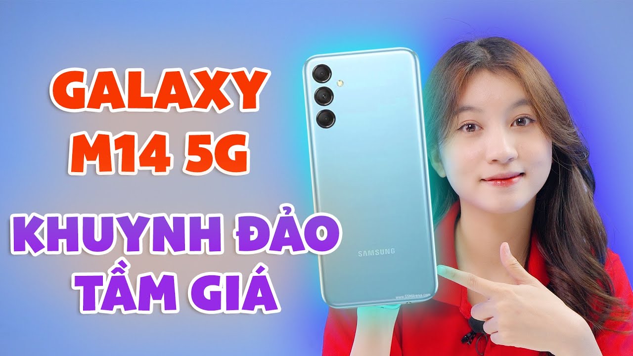 Samsung Galaxy M14 5G: Điểm nhấn DUNG LƯỢNG PIN cực khủng!!! | CellphoneS
