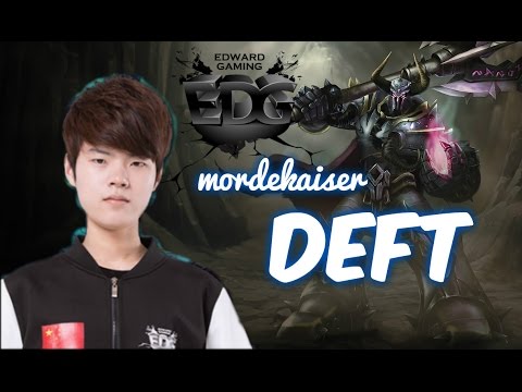 EDG Deft MORDEKAISER ADC vs Sivir Patch 5.17 | League of Legends