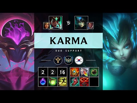 Karma Support vs Nami - KR Challenger Patch 25.14