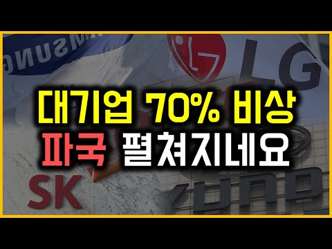 대기업 70% 비상 - 파국 펼쳐지네요