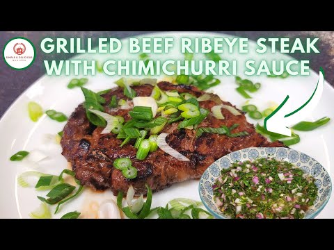 O melhor bife de lombo grelhado de todos os tempos com molho chimichurri