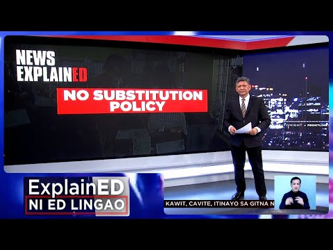News ExplainED: Candidate substitution Frontline Tonight