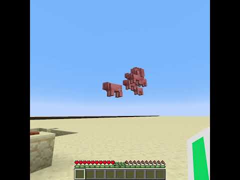 Cursed Flying Pigs in Minecraft