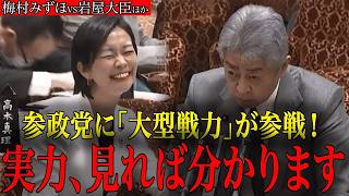 【梅村みずほvs岩屋大臣他】参政党が梅村みずほという巨大な戦力を手にした事が分かる国会質疑はこちら