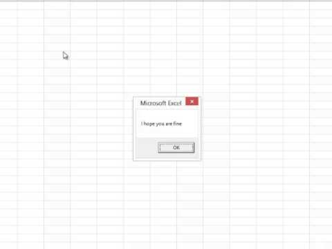 2. Introduction to Programming with VBA - Writing Simple Procedures