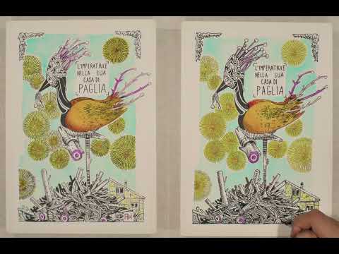 L'Imperatrice nella sua casa di paglia _ watercolour process