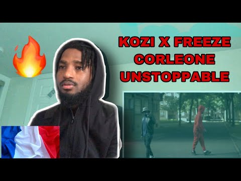FRENCH RAP REACTION  | Kozi X Freeze Corleone - Unstoppable (Clip Officiel)
