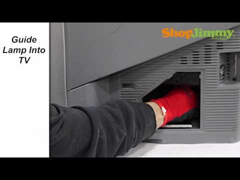 Sony DLP TV Repair - Red Blinking Light - How to Replace DLP Lamp in Sony XL-2400 DLP TV