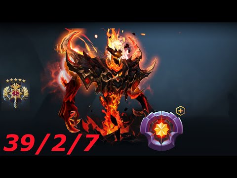 Dota 2 Lvl. 25 Shadow Fiend 39 kills magic damage build