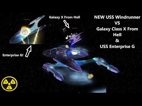 NEW USS Windrunner DUAL BATTLE | Galaxy Class X From Hell + Enterprise G | Star Trek Ships Battle |