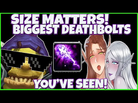 SIZE MATTERS! BIGGEST DEATHBOLTS YOU'VE EVER SEEN AFFLICTION WARLOCK  THEY DONT KNOW WHATS COMING