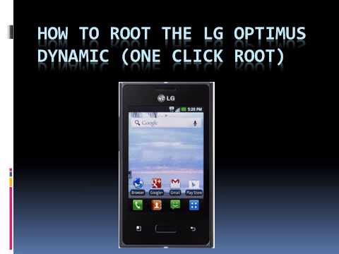 How To Root The Lg Optimus Dynamic.