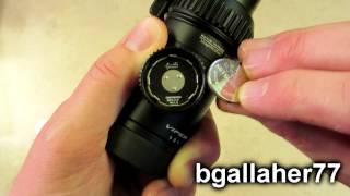 Vortex Viper PST Illuminated Reticle Setup