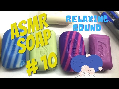 ASMR cutting multicolored dry soap #10
