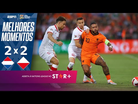 DEPAY PERDE PÊNALTI NO FIM, E HOLANDA E POLÔNIA FICAM NO EMPATE EM JOGAÇO DA NATIONS LEAGUE