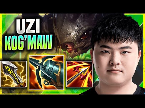 UZI IS A BEAST WITH KOG'MAW! - Uzi Plays Kog'maw ADC vs Aphelios! | Season 11