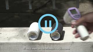 Experimento #STEAM realizado en casa - La temperatura del color