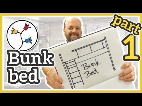 DIY BUNK BED – With play area/desk area underneath (part 1/3)