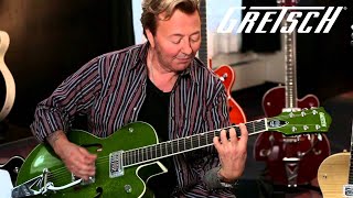 Video thumbnail for Gretsch 6120SH Brian Setzer Green Sparkle Hot Rod | Featured Demo | Gretsch Guitars by Gretsch Guitars