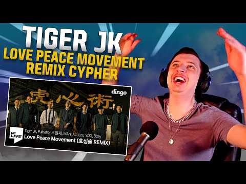 FLEX (Tiger JK, Paloalto, 우원재, MAN1AC, Los, YDG, Bizzy - Love Peace Movement (호심술 REMIX) | REACTION)