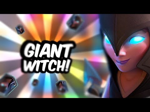 THIS HAS TO BE NERFED! Hybrid Giant Witch Best Challenge Deck - Clash Royale