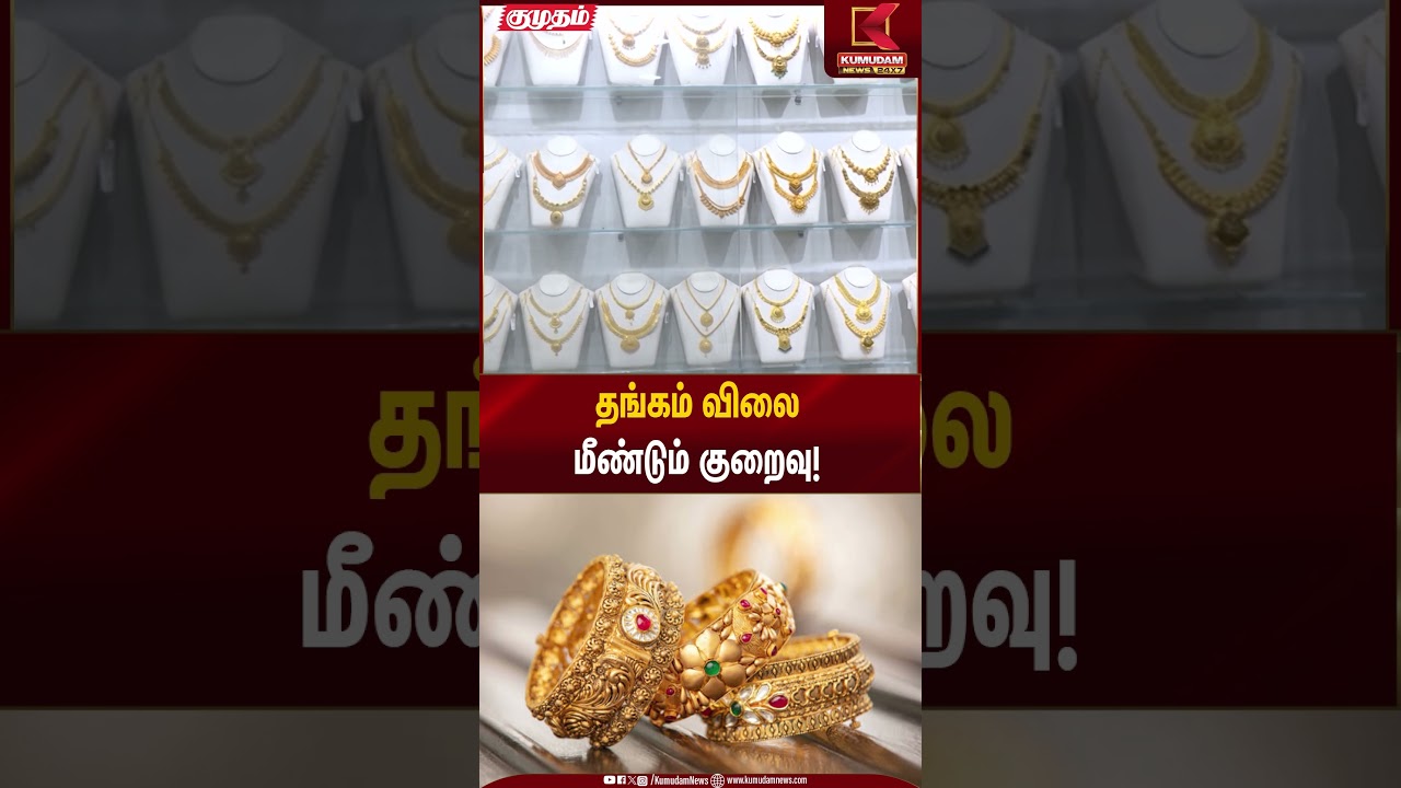 தங்கம் விலை மீண்டும் குறைவு! | Gold Rate Today | Kumudam News