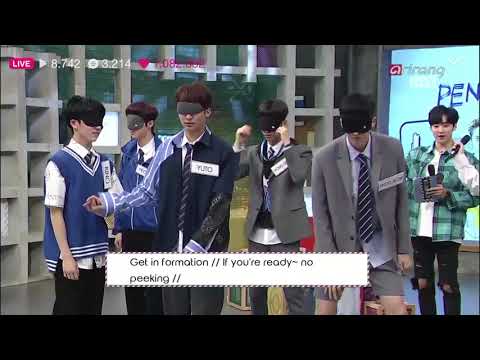 Pentagon dance ‘shine’ while wearing blindfold