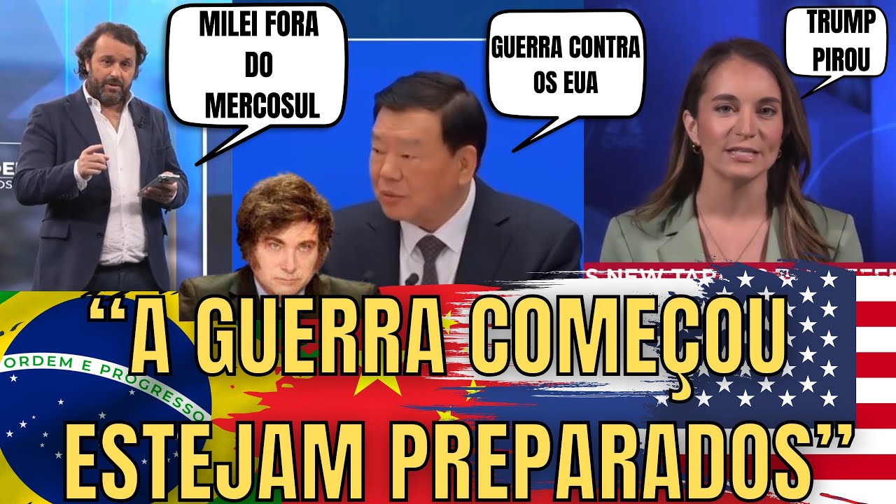 A GUERRA TARIFÁRIA CHEGOU, MUNDO RESPONDE OS EUA