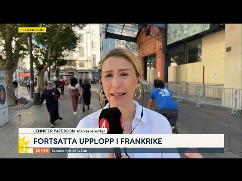Fortsatta upplopp i Frankrike: ”Allvarlig attack under natten” | Nyhetsmorgon | TV4 & TV4 Play