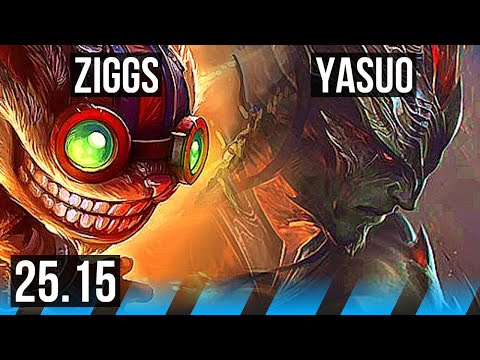 ZIGGS vs YASUO (MID) | TR Challenger | 25.15