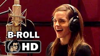 BEAUTY AND THE BEAST Voice B-Roll Bloopers Footage (2016) Emma Watson Disney Movie HD