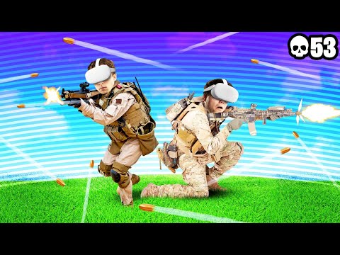 1 vs. 100 In VIRTUAL REALITY! (VR Battle Royale)