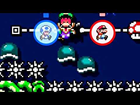 Super Mario Maker 2 Multiplayer Co-OP with Randoms O_o #33